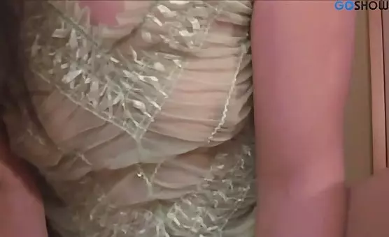 Asian Girl Pleases Boyfriend with Tongue and Fingers